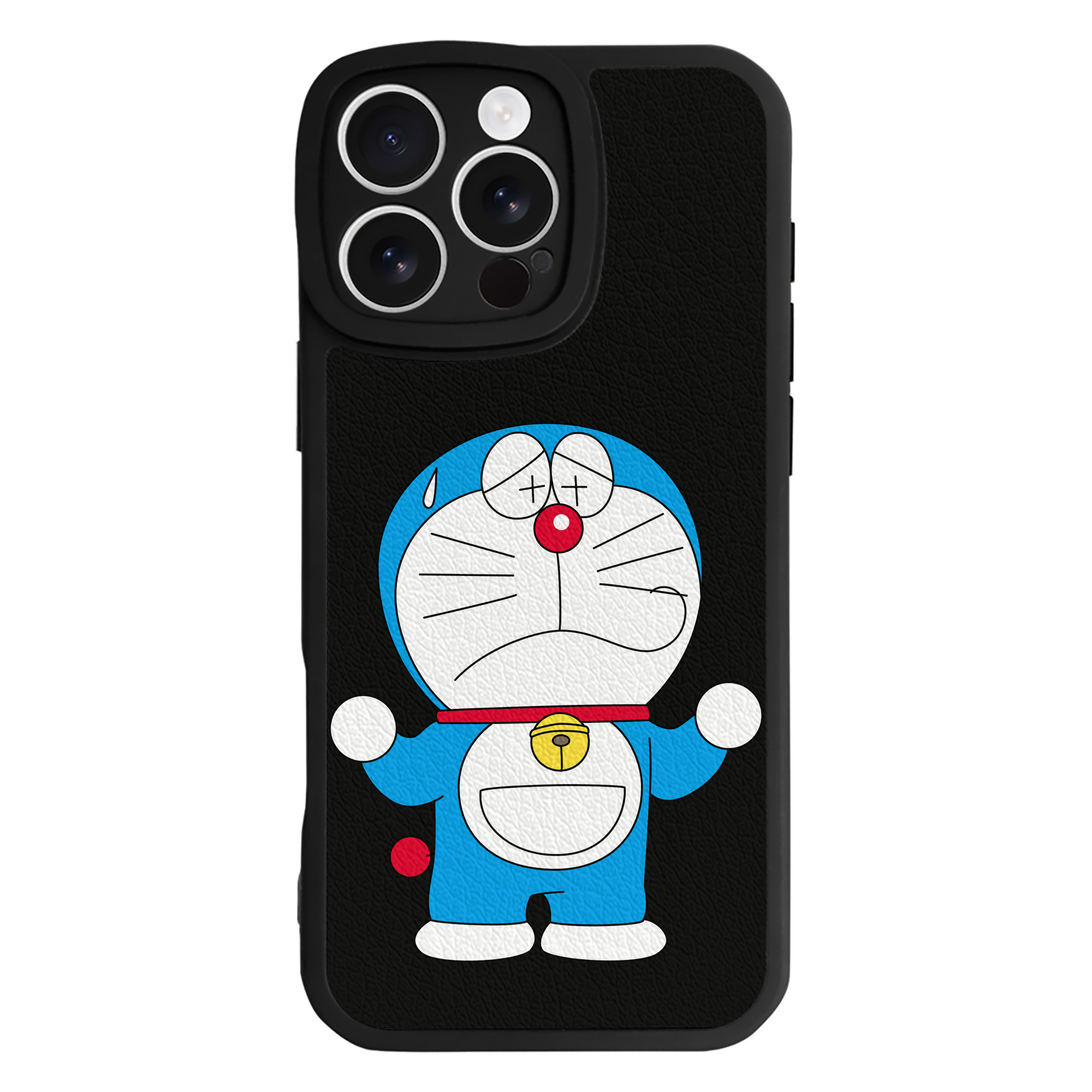 （画像用） ドラえもん Doraemon 【iPhone 16シリーズ対応】シリコンスマホケース（レザー調） 材質：シリコン